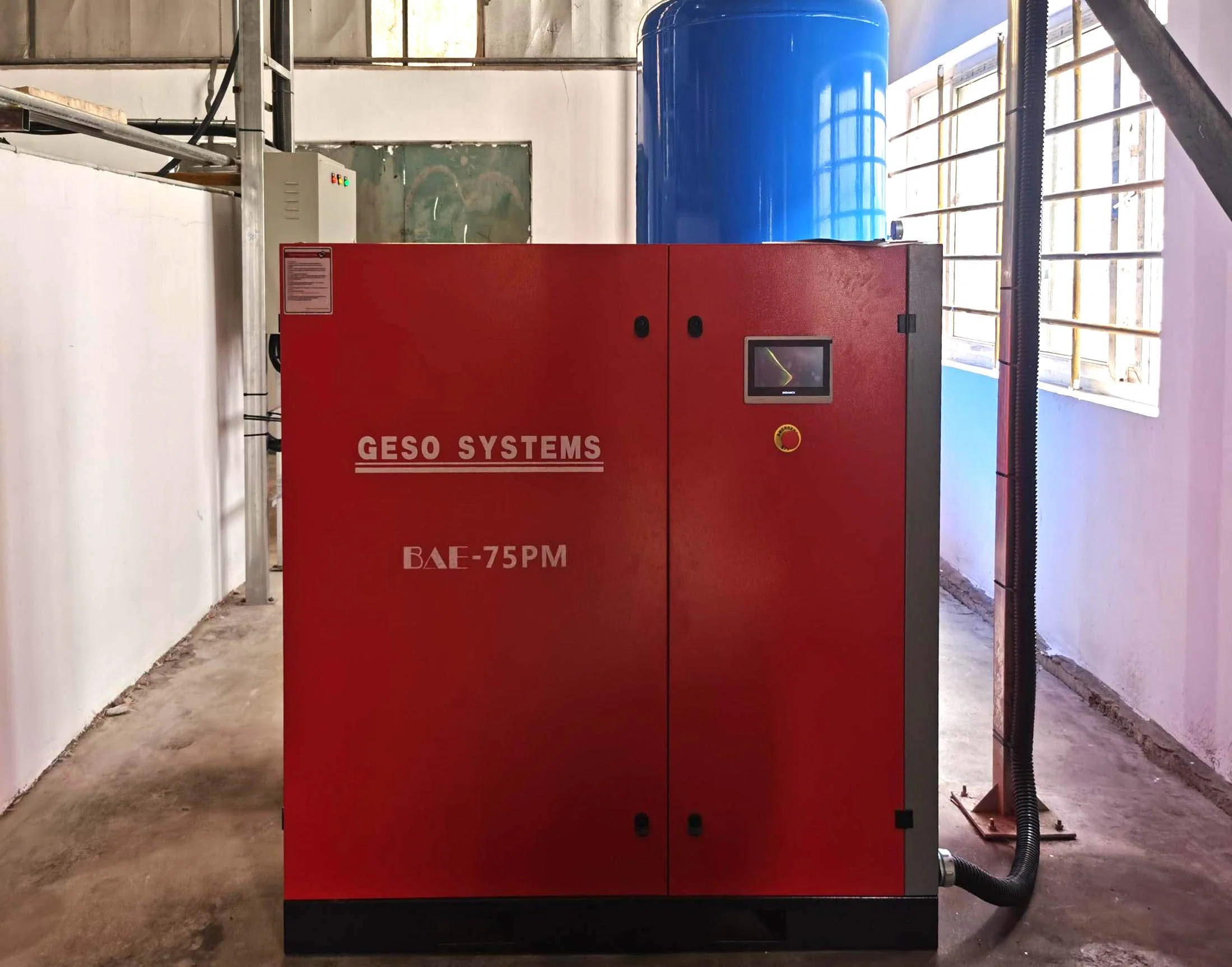 75kW Screw Compressor Solution for Chemical and Coatings Manufacturing